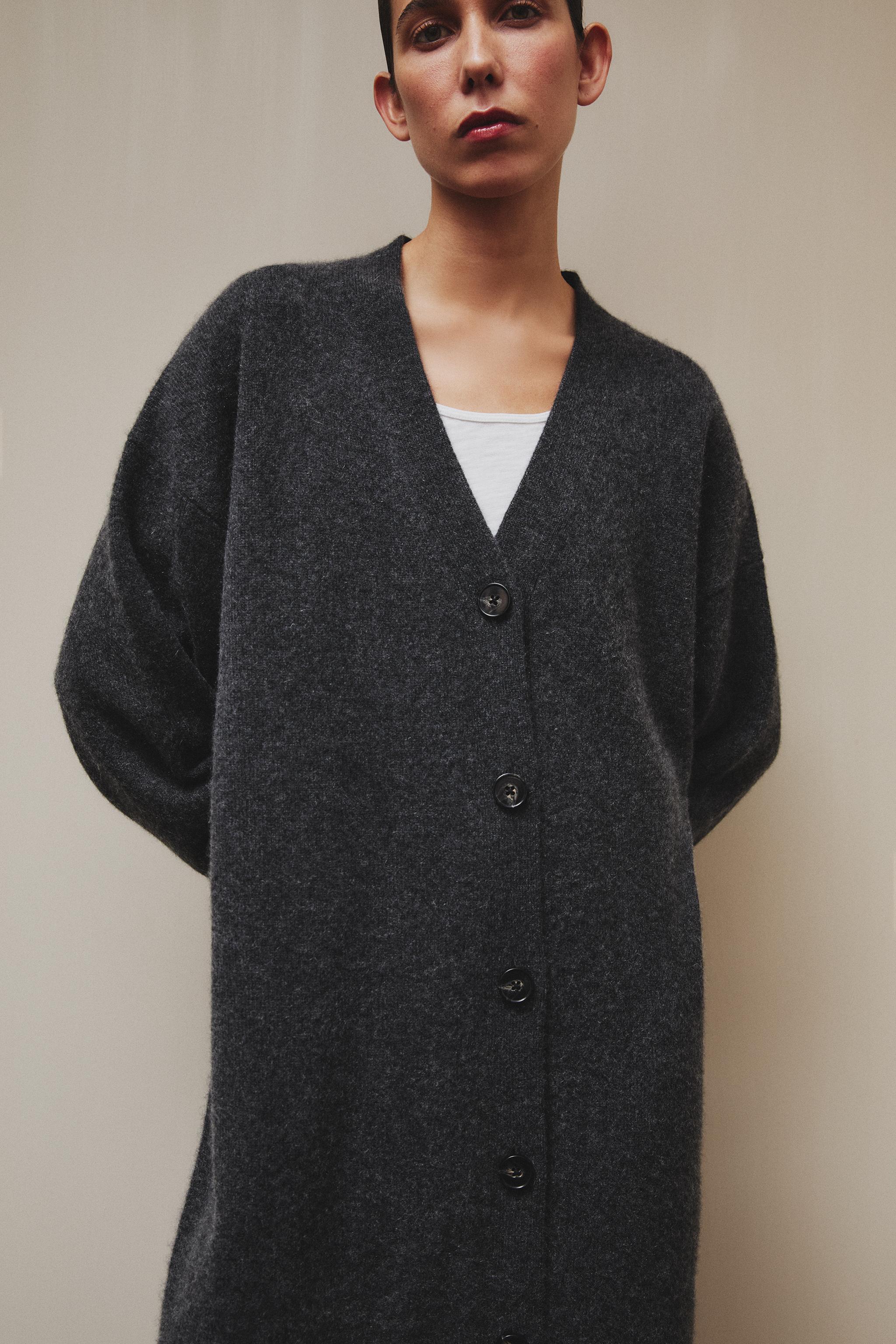 LONG CASHMERE CARDIGAN